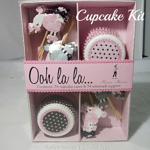 ohh la la Other - Poodle Cupcake Kit NIB 24ct.